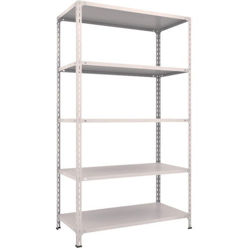 TRUSCO Steel Rack Lightweight Open Shelf W1200 x D600 x H2100 5 Tiers Neo Gray 74W-15 1 Unit