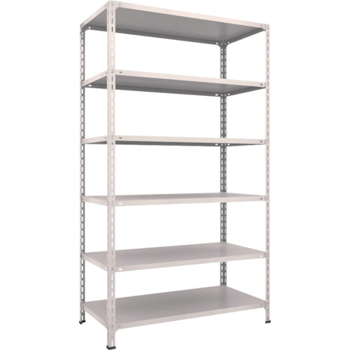 ＴＲＵＳＣＯ　スチールラック　軽量棚開放型　Ｗ１２００ＸＤ６００ＸＨ２１００　６段　ネオグレー　74W-16　1 台