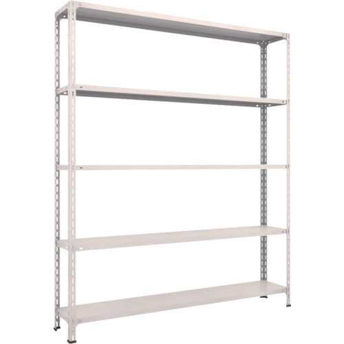 ＴＲＵＳＣＯ　スチールラック　軽量棚開放型　Ｗ１８００ＸＤ３００ＸＨ２１００　５段　ネオグレー　76V-15　1 台