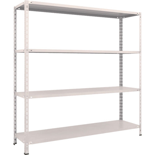 TRUSCO Steel Rack Lightweight Shelf Middle Shelf Boltless Type 1800 x 450 x 1800 4 Tiers Neo Gray L66X-14 1 Unit