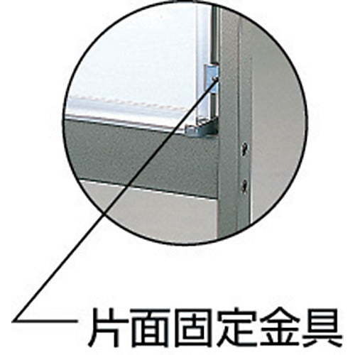 ＴＲＵＳＣＯ　片面移動ボード　スチール製ホワイトボード　白　９００Ｘ１２００　MG-412　1 台