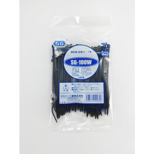 SG 스탠다드 타이 내후 내열 SG-100W(100개들이) 블랙 SG-100W 1봉
