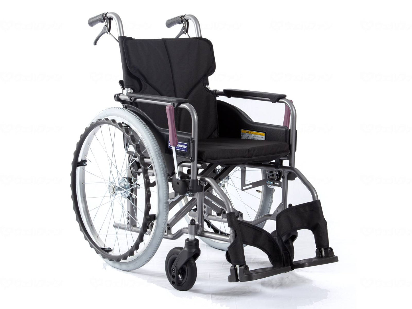 Kawamura Cycle Modern Astyle Folding Back Self-Propelled KMD-A22-40-M No.19 Black (Polyester) Seat Width 40cm - Front Seat 43cm