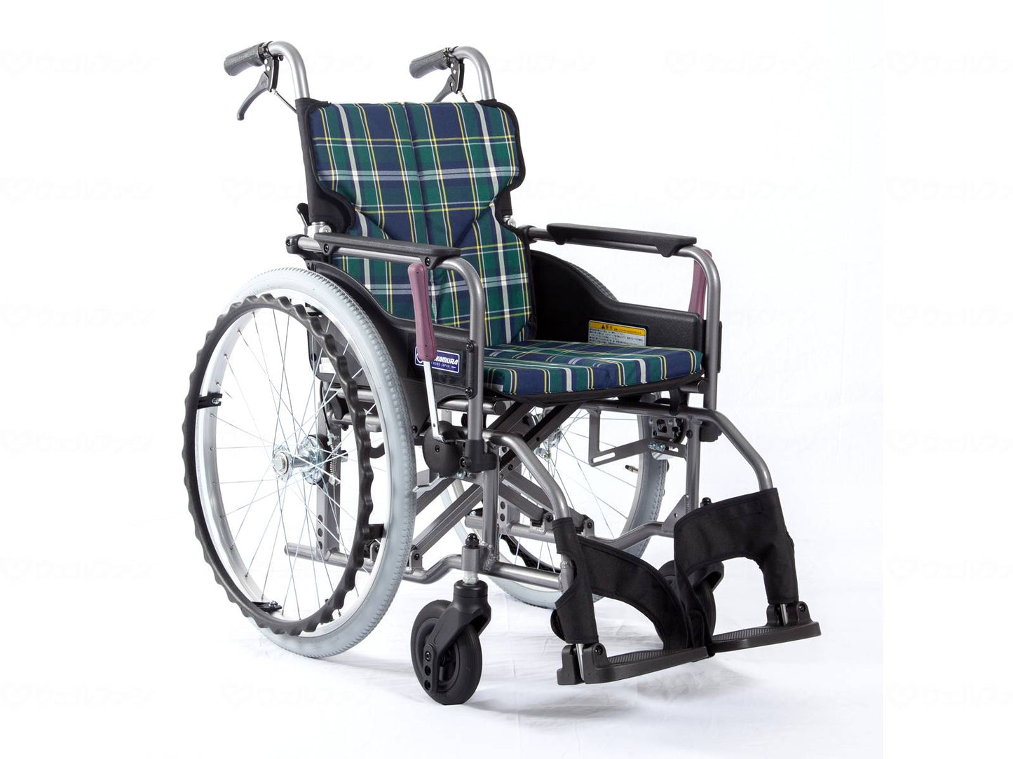 가와무 라사이클 모던 Astyle 등받이 자주용 KMD-A22-40-M 녹차크(A9) 좌폭 40-앞좌 43 cm