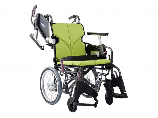 カワムラサイクルﾓﾀﾞﾝCstyle 介助用 16ｲﾝﾁ中・高床 若葉色（No．85） 座幅38-前座43cm