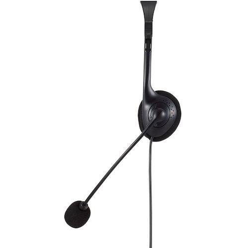 エレコム　有線ヘッドセット　片耳オーバーヘッド　小型　ＵＳＢ−Ａ　１．８ｍ　ブラック　HS-HP01MUBK　1 個