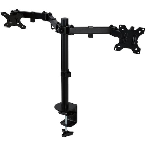 ELECOM Monitor Arm Display Arm Double Arm Long Black DPA-DL03BK 1 Unit