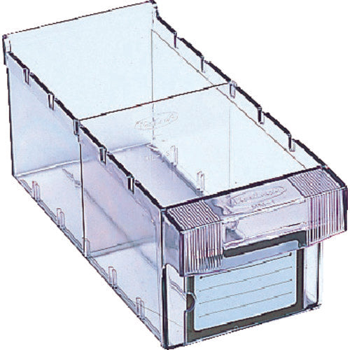 TRUSCO Steel Rack Lightweight Shelf 875 x 300 x 1200 Plastic Transparent Drawer Small x 42 Neo Gray 43V-808C7 1 Unit