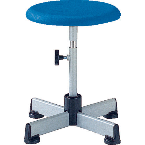 NORITZ Blow Molded Swivel Chair, Blue, TD-3, 1 piece