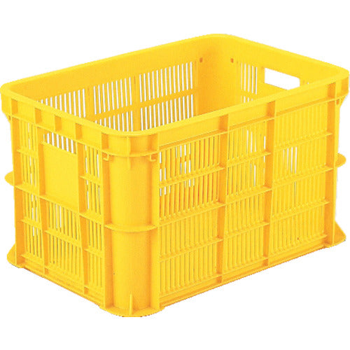 リス　ＭＢ型メッシュコンテナー　３７１１０８　ＭＢ−２０Ｂ　黄　MB-20B　1 個