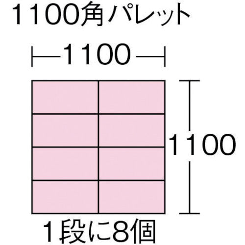 ヒシ　Ｓ型コンテナ有効内寸４０７×２４２×２８３ｍｍ　グレー　S-28　1 個