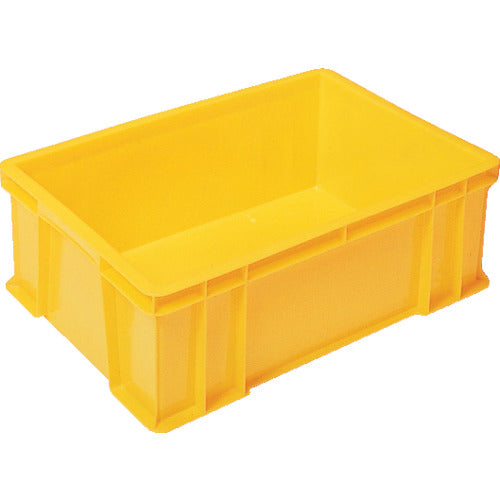 ヒシ　Ｓ型コンテナ　有効内寸６０７×３９７×２０９ｍｍ　黄　S-56　1 個