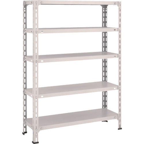 TRUSCO Steel Rack Lightweight Open Shelf W875xD300xH1200 5 Tiers Neo Gray 43V-15 1 Unit