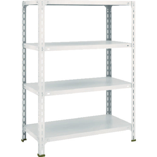 TRUSCCO 스틸 랙 경량 선반 개방형 W875XD450XH1200 4단 네오그레이 43X-14 1대