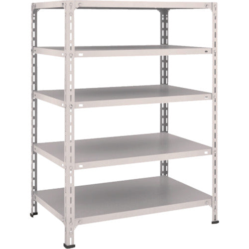 TRUSCCO 스틸 랙 경량 선반 개방형 W875XD600XH1200 5단 네오그레이 43W-15 1대