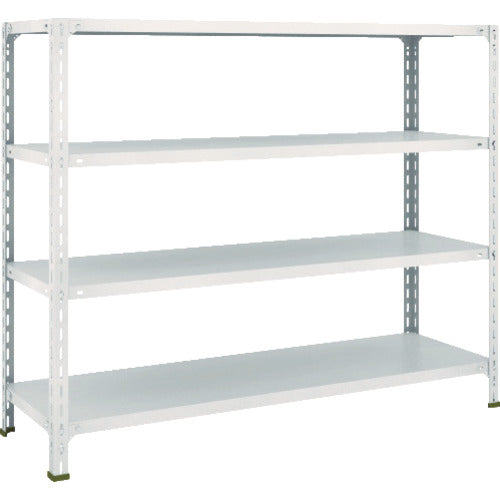 ＴＲＵＳＣＯ　スチールラック　軽量棚開放型　Ｗ１５００ＸＤ４５０ＸＨ１２００　４段　ネオグレー　45X-14　1 台