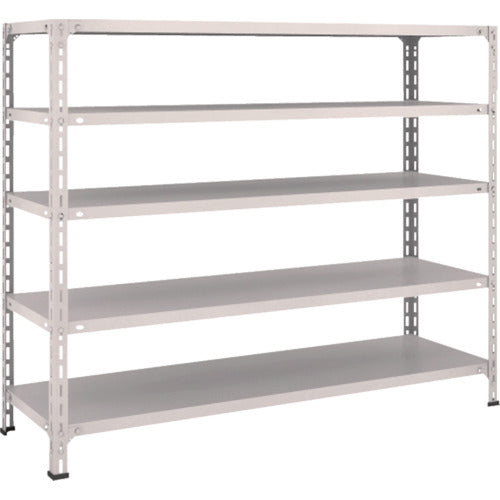 ＴＲＵＳＣＯ　スチールラック　軽量棚開放型　Ｗ１５００ＸＤ４５０ＸＨ１２００　５段　ネオグレー　45X-15　1 台