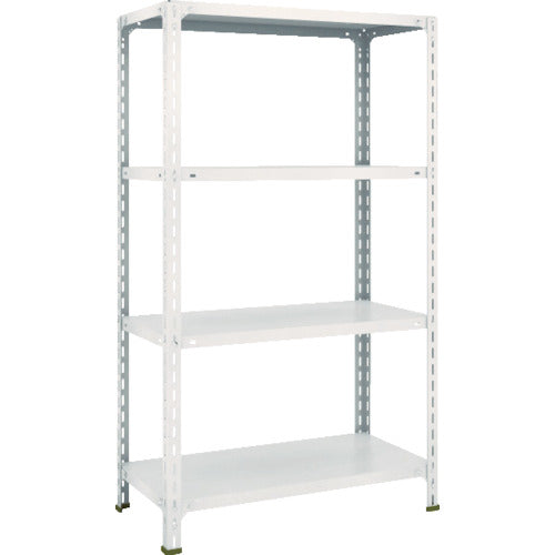 ＴＲＵＳＣＯ　スチールラック　軽量棚開放型　Ｗ８７５ＸＤ４５０ＸＨ１５００　４段　ネオグレー　53X-14　1 台
