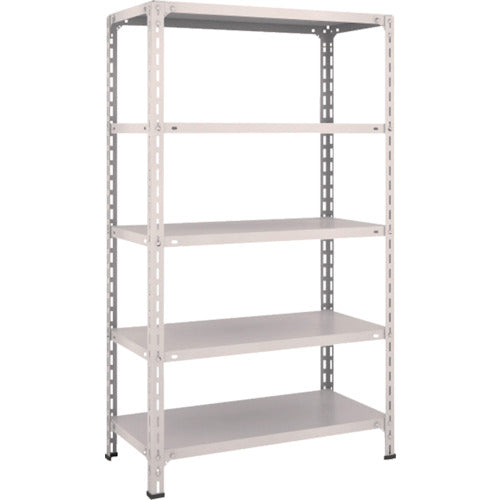 ＴＲＵＳＣＯ　スチールラック　軽量棚開放型　Ｗ８７５ＸＤ４５０ＸＨ１５００　５段　ネオグレー　53X-15　1 台