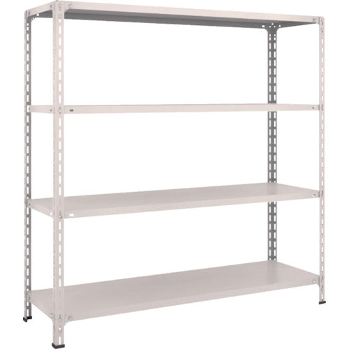 ＴＲＵＳＣＯ　スチールラック　軽量棚開放型　Ｗ１５００ＸＤ４５０ＸＨ１５００　４段　ネオグレー　55X-14　1 台