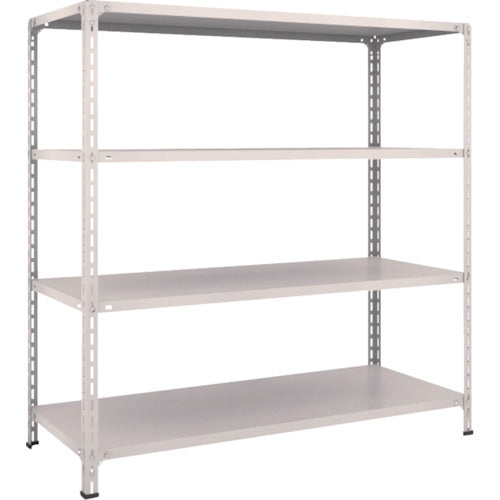 ＴＲＵＳＣＯ　スチールラック　軽量棚開放型　Ｗ１５００ＸＤ６００ＸＨ１５００　４段　ネオグレー　55W-14　1 台