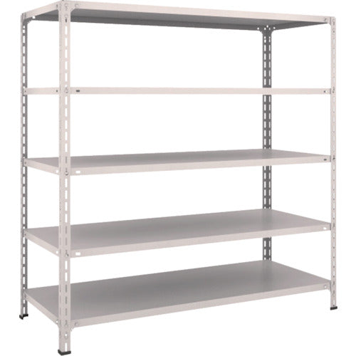 ＴＲＵＳＣＯ　スチールラック　軽量棚開放型　Ｗ１５００ＸＤ６００ＸＨ１５００　５段　ネオグレー　55W-15　1 台