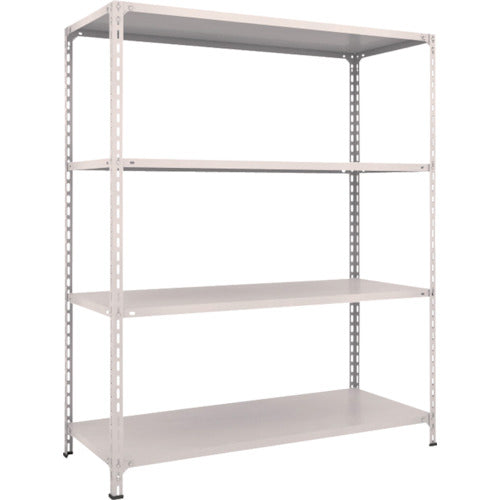 ＴＲＵＳＣＯ　スチールラック　軽量棚開放型　Ｗ１５００ＸＤ６００ＸＨ１８００　４段　ネオグレー　65W-14　1 台