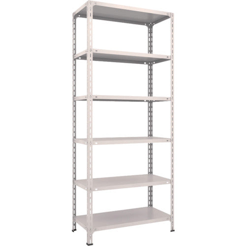 TRUSCO Steel Rack Lightweight Open Shelf W875 x D450 x H2100 6 Tiers Neo Gray 73X-16 1 Unit