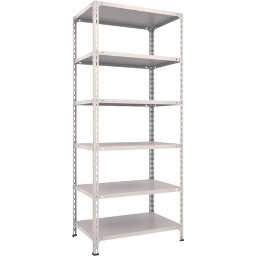 TRUSCO Steel Rack Lightweight Open Shelf W875 x D600 x H2100 6 Tiers Neo Gray 73W-16 1 Unit