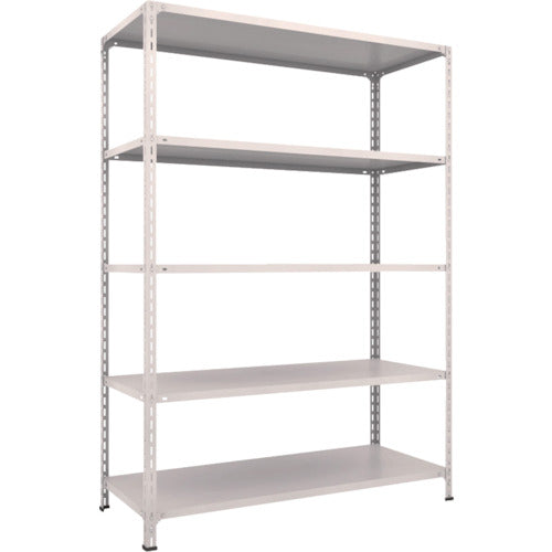 ＴＲＵＳＣＯ　スチールラック　軽量棚開放型　Ｗ１５００ＸＤ６００ＸＨ２１００　５段　ネオグレー　75W-15　1 台