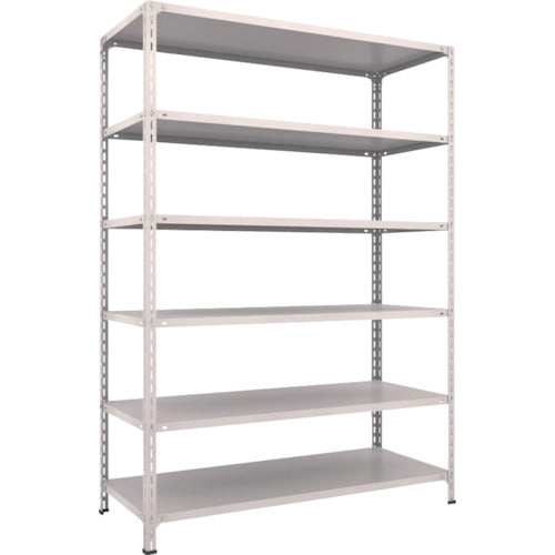 TRUSCCO 스틸 랙 경량 선반 개방형 W1500XD600XH2100 6단 네오그레이 75W-16 1대