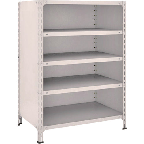 TRUSCO Steel Rack Lightweight Shelf with Back and Side Panels W875 x D600 x H1200 5 Tiers Neo Gray 43W-25 1 Unit