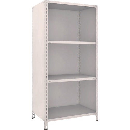 ＴＲＵＳＣＯ　スチールラック　軽量棚背板・側板付　Ｗ８７５ＸＤ６００ＸＨ１８００　４段　ネオグレー　63W-24　1 台