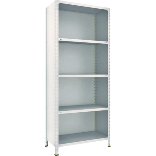 TRUSCO Steel Rack Lightweight Shelf with Back and Side Panels W875 x D450 x H2100 5 Tiers Neo Gray 73X-25 1 Unit