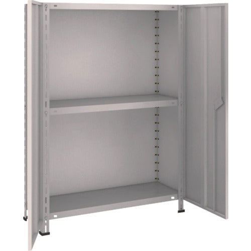 TRUSCO Steel Rack Lightweight Shelf with Double Doors 875 x 383 x H1200 3 Tiers Neo Gray 43V-T23 ​​1 Unit