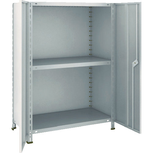 TRUSCO Steel Rack Lightweight Shelf with Double Doors 875 x 533 x H1200 3 Tiers Neo Gray 43X-T23 1 Unit
