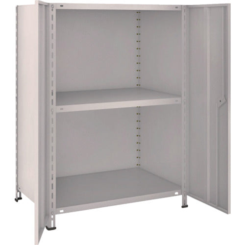 TRUSCO Steel Rack Lightweight Shelf with Double Doors 875 x 600 x H1200 3 Tiers Neo Gray 43W-T23 1 Unit