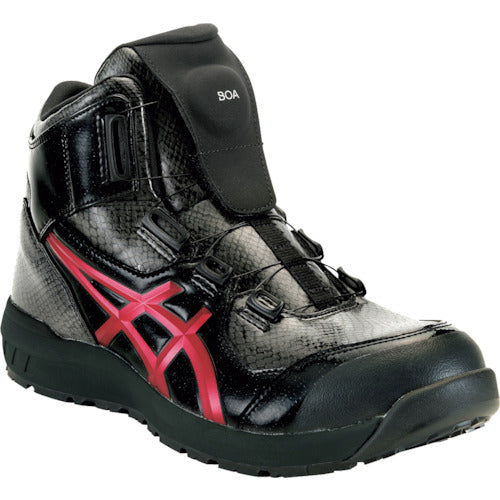 ASICS 【한정 칼라】윈 잡 CP304 BOA BLK EDITION 블랙×크랜베리 24.0 cm 1273A088.002-24.0 1 다리