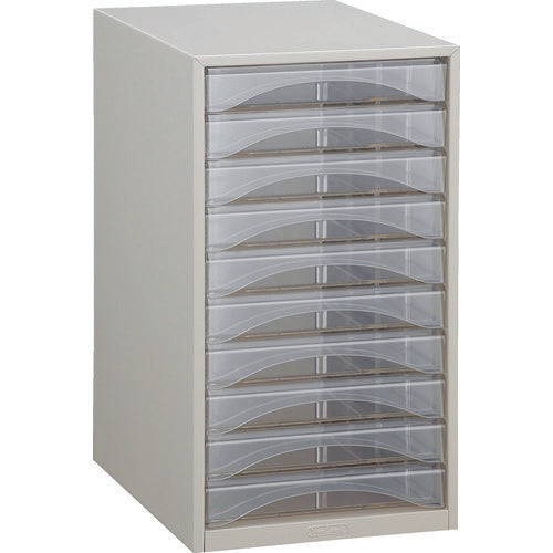 TRUSCO Letter Case A4 Shallow Type 10 Tiers A4-S10P 1 Unit