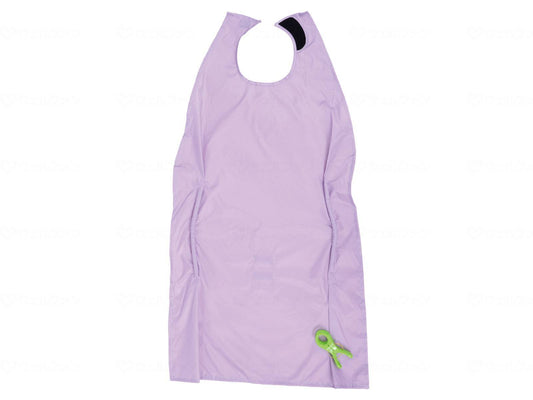 笑和RAKU　ｴﾌﾟﾛﾝ　ｸﾘｯﾌﾟ付 ﾊﾟｰﾌﾟﾙ ﾌﾘｰ