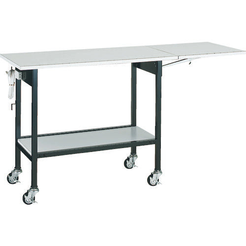 ＴＲＵＳＣＯ　小型作業台　折畳み天板付キャリー　９００（１３５０）×４５０×Ｈ７３０　S-6　1 台