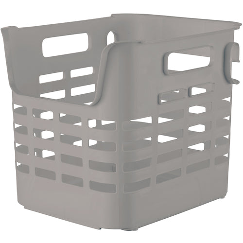 TENMA Pole-mounted basket, medium size, gray, 811000923, 1 piece