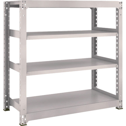 TRUSCCO 스틸 랙 M3형 중량 선반 1200×571×H1200 4단 단품 네오 그레이 M3-4464 1 S