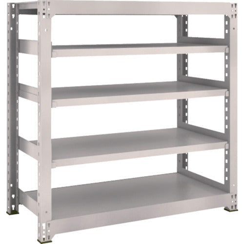 TRUSCO Steel Rack M3 Medium Duty Shelf 1200 x 571 x H1200 5 Tiers Single Unit Neo Gray M3-4465 1 S