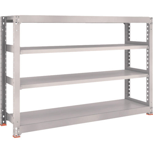 ＴＲＵＳＣＯ　スチールラック　Ｍ３型中量棚　１８００×４７１×Ｈ１２００　４段　単体　ネオグレー　M3-4654　1 Ｓ