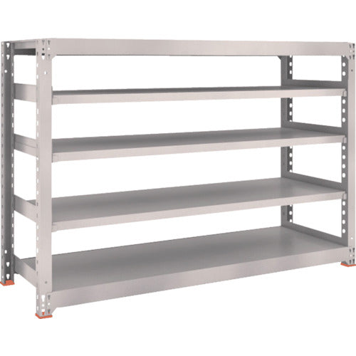 TRUSCO Steel Rack M3 Medium Duty Shelf 1800 x 571 x H1200 5 Tiers Single Unit Neo Gray M3-4665 1 S