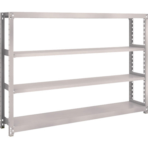 TRUSCO Steel Rack M2 Type Light-Medium Duty Shelf 1760 x 300 x H1200 4 Tiers Single Unit Neo Gray M2-4634 1 S