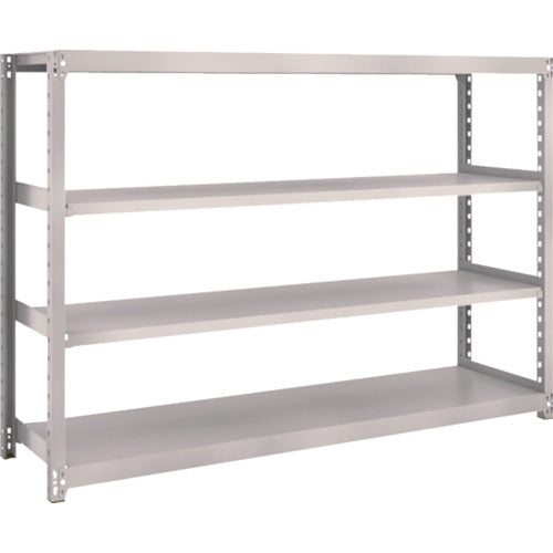 TRUSCO Steel Rack M2 Type Light-Medium Duty Shelf 1760 x 450 x H1200 4 Tiers Single Unit Neo Gray M2-4644 1 S