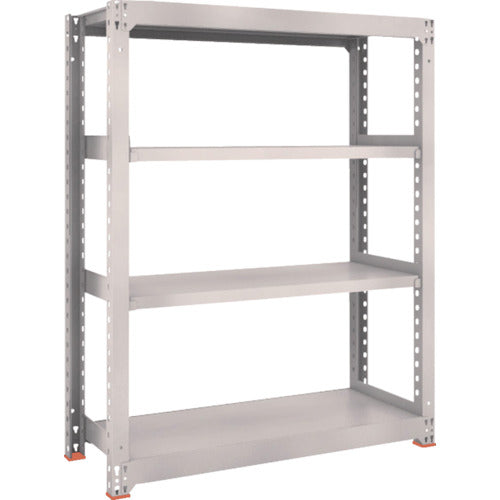 TRUSCO Steel Rack M3 Medium Duty Shelf 1200 x 471 x H1500 4 Tiers Single Unit Neo Gray M3-5454 1 S