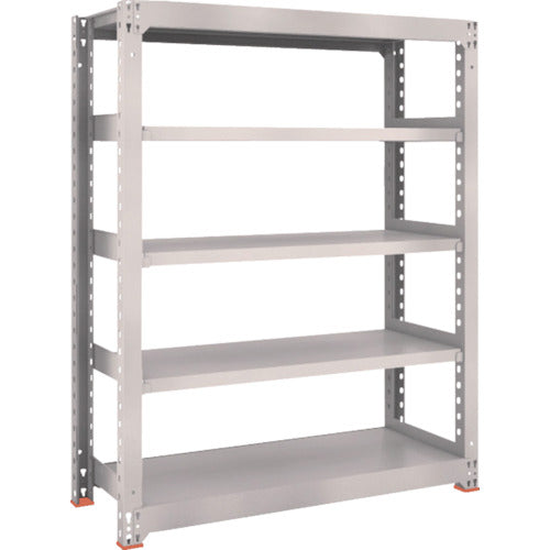 TRUSCO Steel Rack M3 Medium Duty Shelf 1200 x 471 x H1500 5 Tiers Single Unit Neo Gray M3-5455 1 S